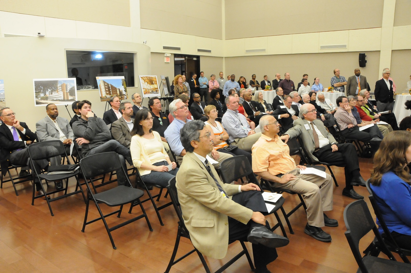 More than 75 people attended the Campus Master Plan Open House. 