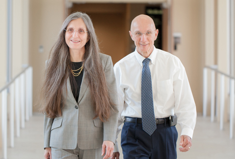 Dr. Ralph Lydic’s research grant from the NIH, in the amount of $327,340, will allow him (right), his collaborator, Dr. Helen Baghdoyan (left) and their research team to study how the brain regulates various states of consciousness such as sleep, anesthesia, and pain. 