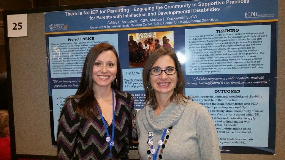 Social workers Ashley Annestedt (left) and Malissa Duckworth (right)  have been asked to lead the 2015 A Chance to Parent Conference, hosted by The Association for Successful Parenting. The theme of the conference being held in Memphis is “Promoting Change Through Advocacy, Policy and Practice.”