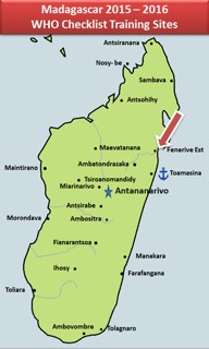 madagascar checklist map