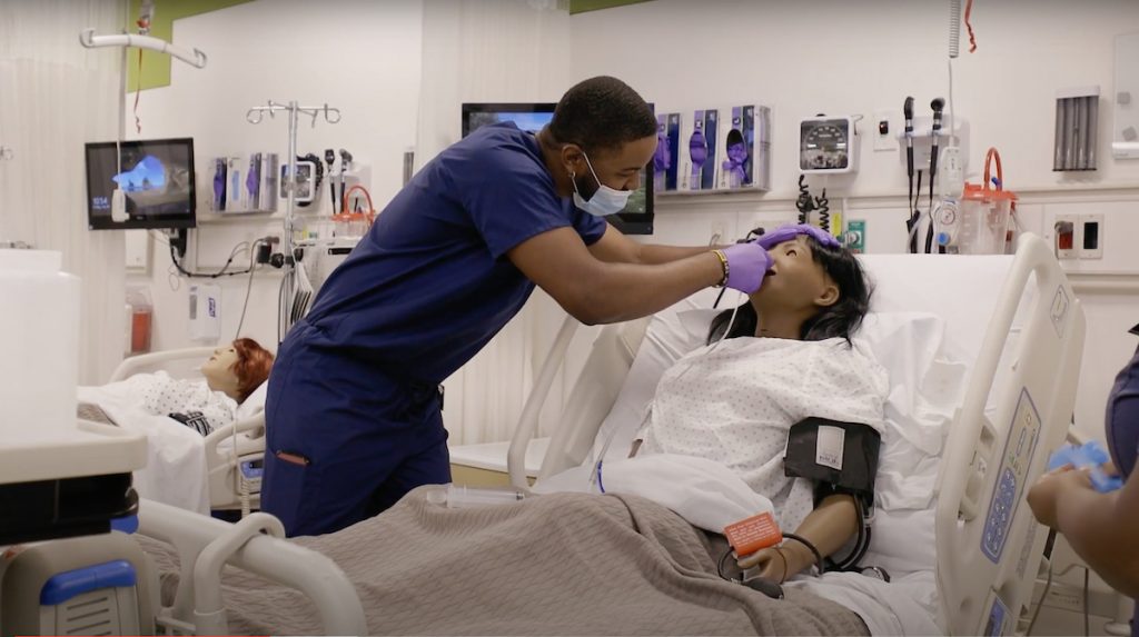 train on state-of-the art manikins in the Center for Health Care Improvement and Patient Simulation.