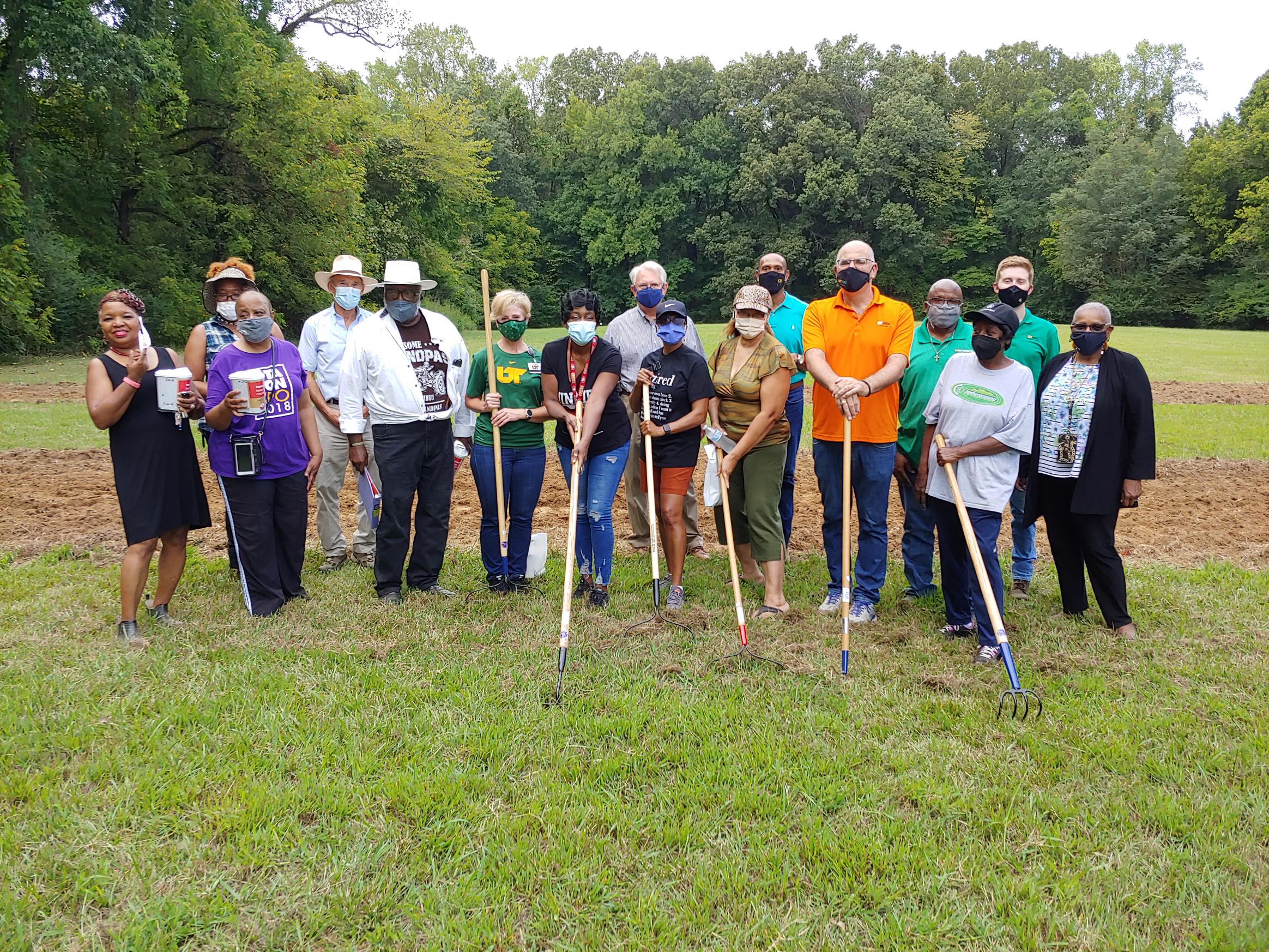 fall planting event inviting members of the community to begin the fall planting.