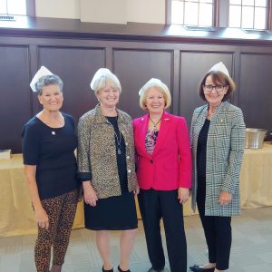 Members of the Class of '71 from Methodist School of Nursing were honored as adopted alumni by the UTHSC College of Nursing Friday. From left, Susan Schmidt, Eleeva Hilbun, Dr. Diane Pace, and Jan Barkett.