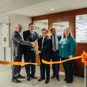 Photo of ribbon cutting