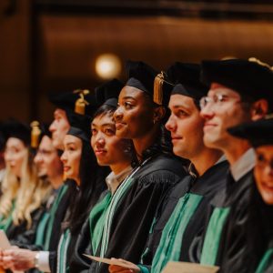 Photo of students at commencement