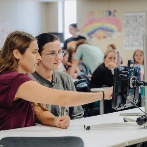 Photo of OT students in class
